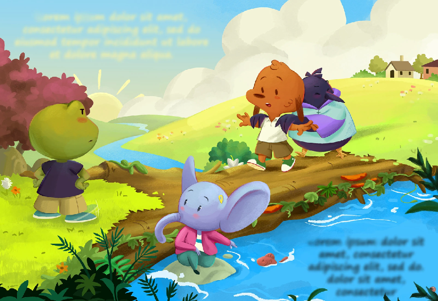 Children book illustration sample 4